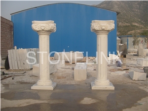 Slco-006,White Marble Roman Column and Pillar