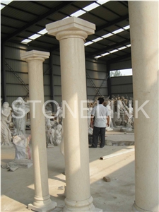 Slco-008,Sunny Beige Marble Column and Pillar