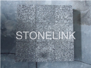 Slcu-011, G684 Granite Paver, Black Granite Cube, 10*10*3cm, Top Natural Split