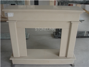 Slfi-095- Stone Fireplace -Marble Fireplace Mantel-White Color-Indoor Decoration