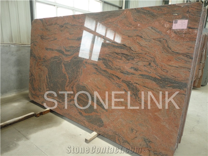 Slga-234,Multi-Color Red Granite,Slab,Tile,Flooring,Wall Cladding,Skirting
