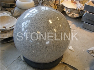 Slpa-012, G603 Grey Granite Stone Ball for Parking Stop Car