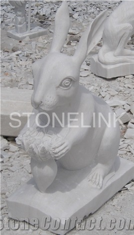 Slsc-011-Stone Statue-China White Marble Carving Product-Stone Sculpture-Statues(Animal Statue)