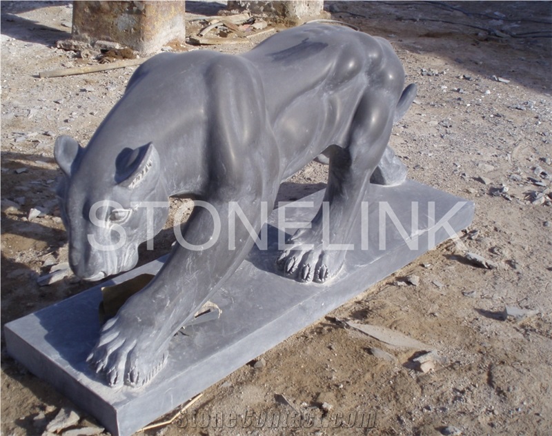 Slsc-012-Stone Statue-China Grey Marble Carving Product-Stone Sculpture-Statues(Animal Statue)