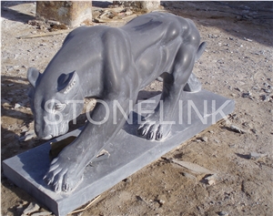 Slsc-012-Stone Statue-China Grey Marble Carving Product-Stone Sculpture-Statues(Animal Statue)