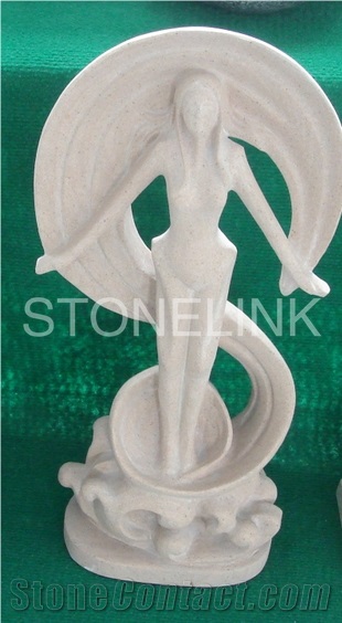 Slsc-019-China White Marble Statue-Stone Carving Product-Stone Sculpture-Statues(Figure Statue)