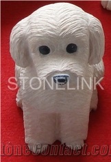Slsc-023-China White Marble Statue-Stone Carving Product-Stone Sculpture-Statues(Animal Statue)