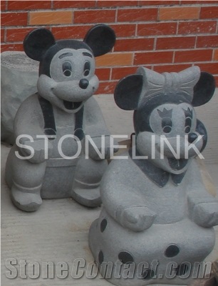 Slsc-029-China Black Marble Statue-Stone Carving Product-Stone Sculpture-Statues(Animal Statue)