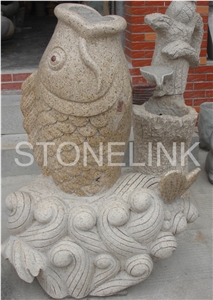 Slsc-030-China Yellow Marble Statue-Stone Carving Product-Stone Sculpture-Statues(Animal Statue)