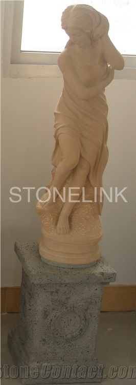 Slsc-041-China Brown Marble Statue-Stone Carving Product-Stone Sculpture-Statues(Figure Statue)