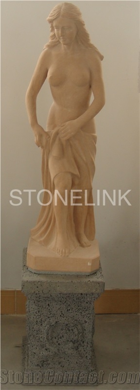 Slsc-042-China Brown Marble Statue-Stone Carving Product-Stone Sculpture-Statues(Figure Statue)