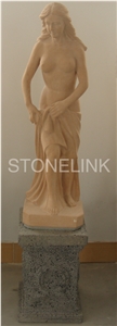 Slsc-042-China Brown Marble Statue-Stone Carving Product-Stone Sculpture-Statues(Figure Statue)