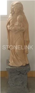 Slsc-044-China Brown Marble Statue-Stone Carving Product-Stone Sculpture-Statues(Figure Statue)