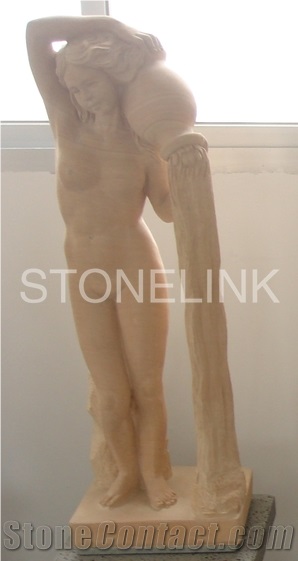 Slsc-046-China Brown Marble Statue-Stone Carving Product-Stone Sculpture-Statues(Figure Statue)