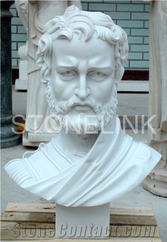 Slsc-056-China White Marble Statue-Stone Carving Product-Stone Sculpture-Statues(Figure Statue)