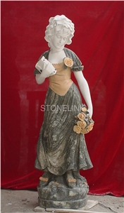 Slsc-058, Marble Stone Statue, Stone Carving Product, Stone Sculpture, Statues(Figure Statue)
