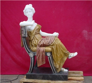 Slsc-060, Marble Statue, Stone Carving Product, Stone Sculpture, Statues(Figure Statue)
