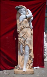 Slsc-062, Yellow Marble Stone Statue, Stone Carving Product, Stone Sculpture, Statues(Figure Statue)