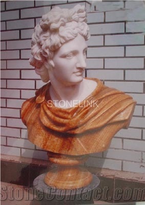 Slsc-078, Brown Marble Head Statue, Stone Carving Product, Stone Sculpture, Statues(Figure Statue)