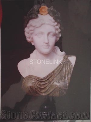 Slsc-079, Marble Head Statue, Stone Carving Product, Stone Sculpture, Statues(Figure Statue)
