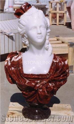 Slsc-080, Marble Head Statue, Stone Carving Product, Stone Sculpture, Statues(Figure Statue)