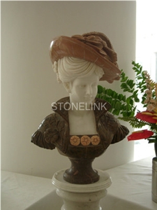 Slsc-084, Marble Head Statue, Stone Carving Product, Stone Sculpture, Statues(Figure Statue)