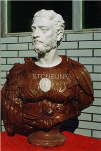 Slsc-103, Brown Marble Head Statue, Stone Carving Product, Stone Sculpture, Statues(Figure Statue)