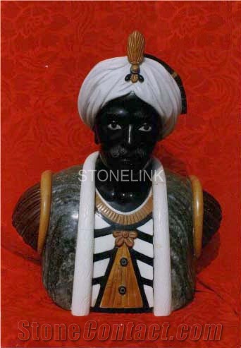 Slsc-104, Marble Head Statue, Stone Carving Product, Stone Sculpture, Statues(Figure Statue)