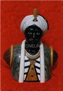 Slsc-104, Marble Head Statue, Stone Carving Product, Stone Sculpture, Statues(Figure Statue)