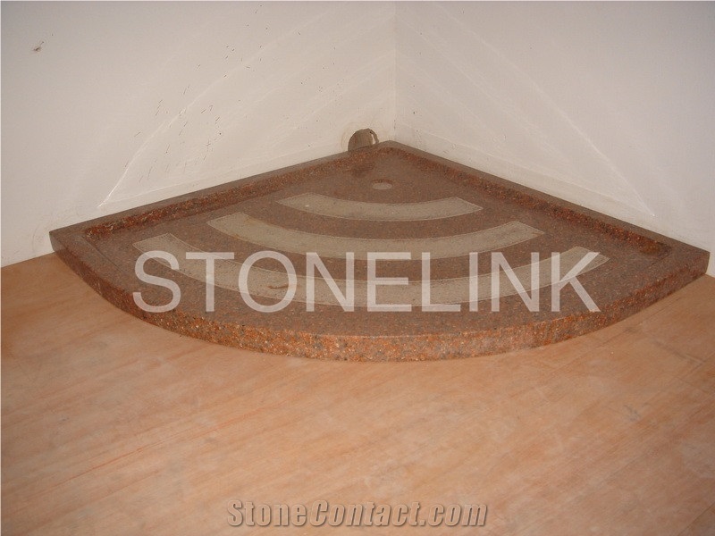 Slsh-009, Brown Granite Shower Tray