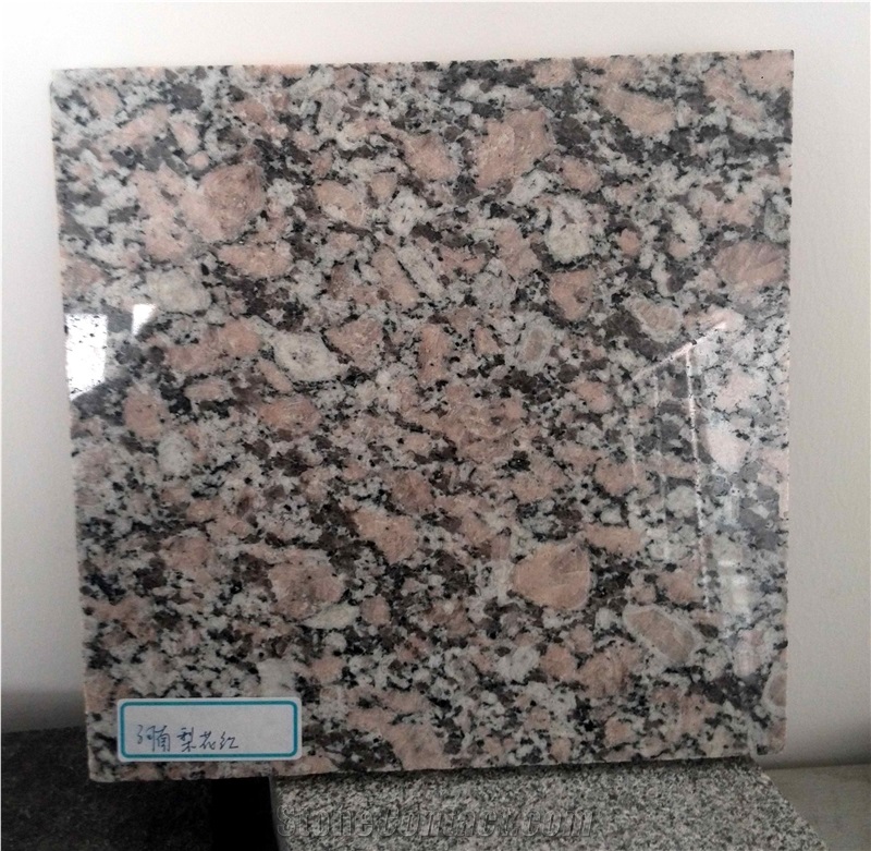 Pear Pink Flower Granite High Polished Cheap Price Slabs Flamed Tiles, China Pink Granite