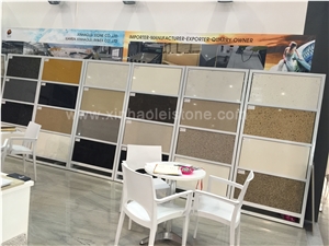 B811 Pure Dark Orange Quartz Stone Tiles & Slabs for Countertops, Walling, Flooring