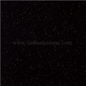 Black Galaxy Quartz Stone Tiles & Slabs, C106 Black Galaxy Quartz, China Engineered Black Galaxy Quartz