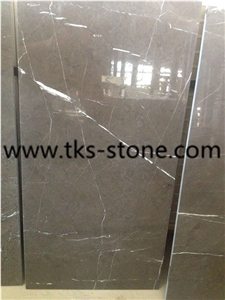 Pietra White Sunny Grey Marble Slabs & Tiles, 2015 Newest Pietra Grey Marble