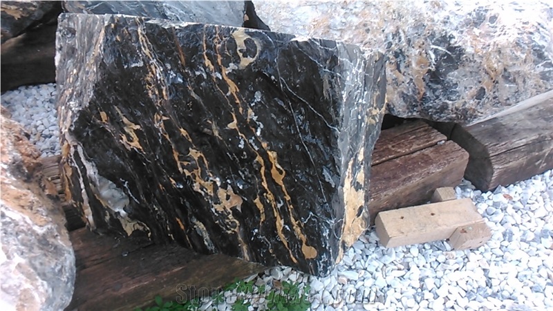 Portoro Gold Marble Blocks