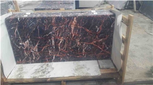 Dujuan Red Marble Slabs & Tiles, China Black Marble