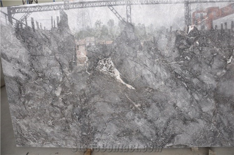 Polished Cappuccino Grey Marble Slabs & Tiles, China Grey Marble