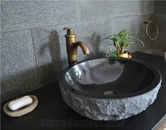 Bathroom Sink Granite, Shanxi Black Granite Sinks & Basins