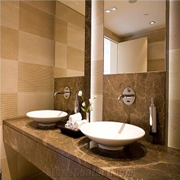 Bathroom Sink Marble, Emperador Light Brown Marble Sinks & Basins