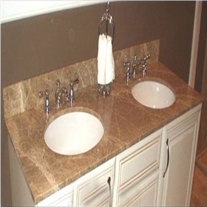 Bathroom Sink Marble, Emperador Light Brown Marble Sinks & Basins