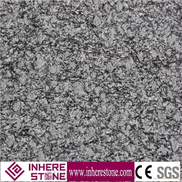 China Spray White Granite Big Slab, Spray White Granite Slabs & Tiles, Sea Wave Flower, Sea Wave Flower Granite, Seawave Grey Granite