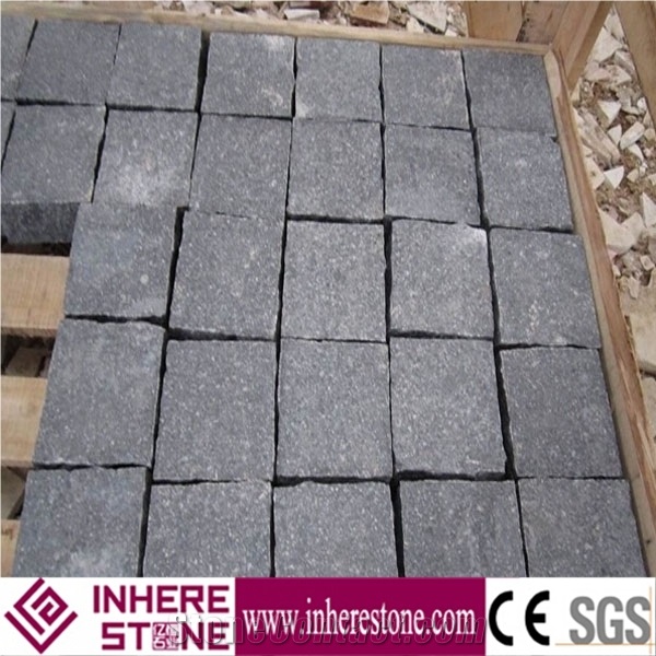 High Quality Green Porphyry Cube Stone & Pavers, Paving Sets, Courtyard Road Pavers