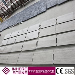 Hot Natural China Wooden White Marble Tiles & Slabs, Perlino Bianco, Serpeggiante White Wood Grain Tiles, Cut-To-Size, Top Polished Chenille White Marble from China