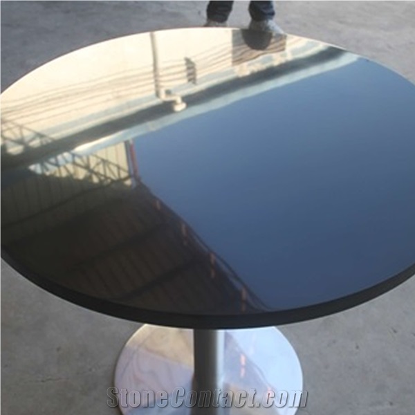 Hot Black Granite Round Table Tops, Stone Round Table Top