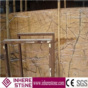 Rain Forest Brown Marble Tile & Slab, India Brown Marble