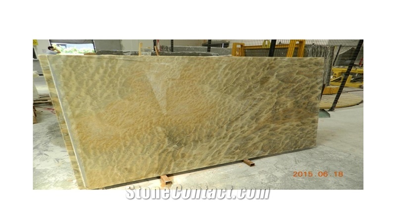 Turkey Brown and Green Onyx Tiles & Slabs
