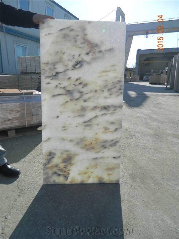 Turkey White Leopard Marble Tiles & Slabs, White Polished Tiles, Flooring and Walling Tiles