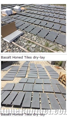 Hainan Grey Basalt Honed Tiles,China Grey Basalt Floor Tiles,Grey Basalt,Basaltina,Basalto,Inca Grey,Walling & Flooring Cladding Honed Slabs & Tiles