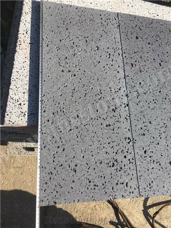 Lava Stone Tiles / Moon Surface Basalt / Basalt with Big Holes for Flooring ,Pavement