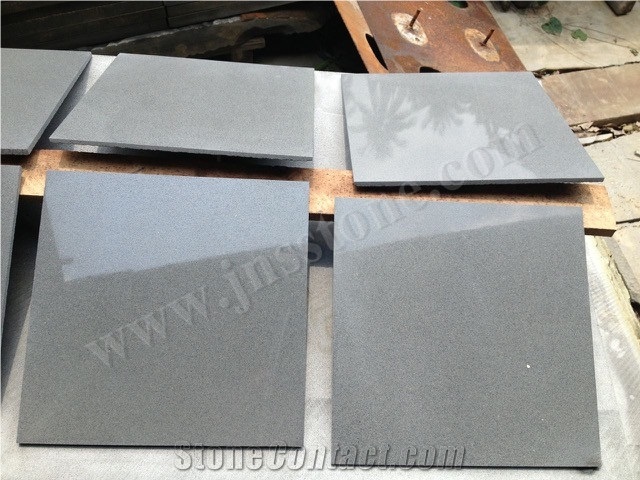Polished Grey Basalt / Hainan Grey Basalt Tiles / Basaltina / Basalto / Bazalt / Inca Grey for Walling, Flooring, Cladding